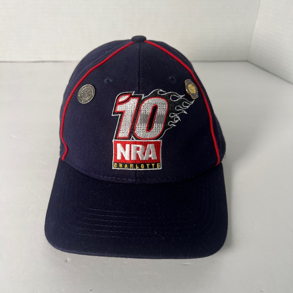 Vintage NRA Gear 2010 Charlotte Embroidered Baseball Cap w/ Pins‎ USA